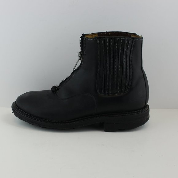 John Fluevog Black Leather Zip Ankle Boots (8 US) main image 5
